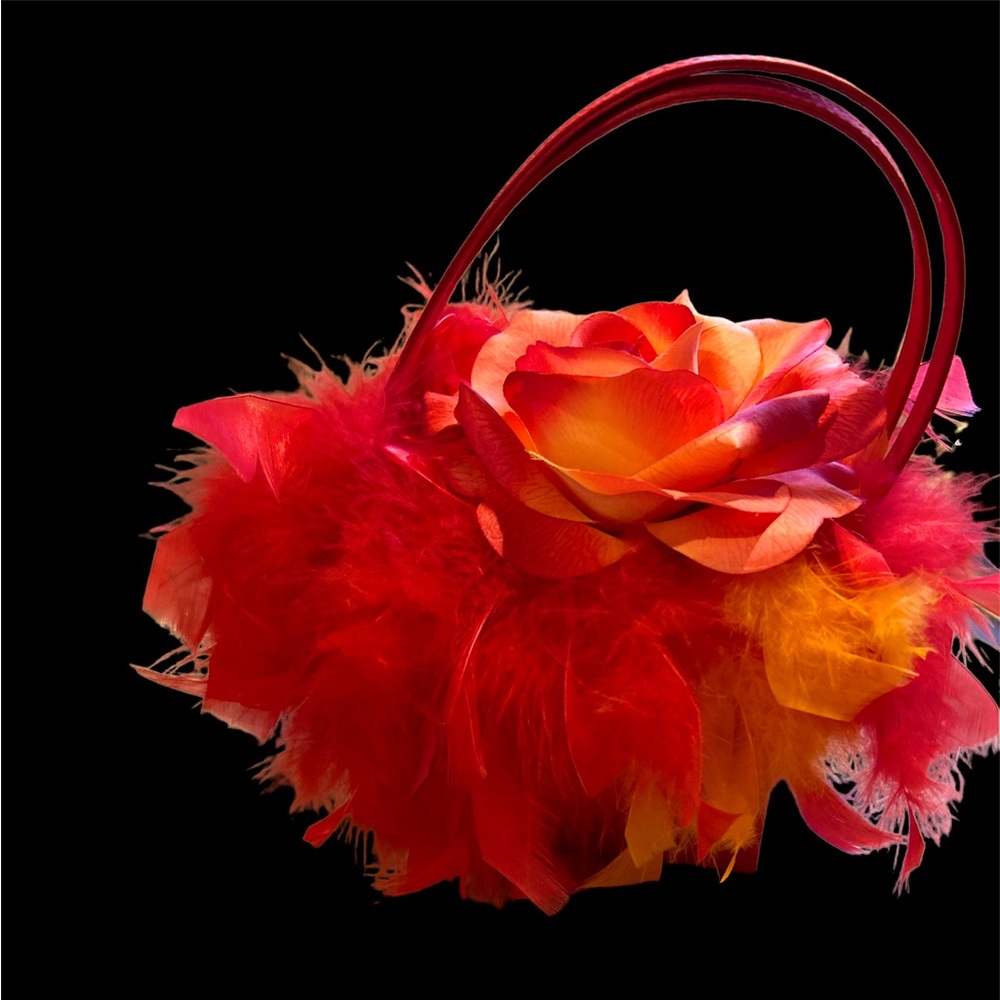La Regale vintage red evening bag